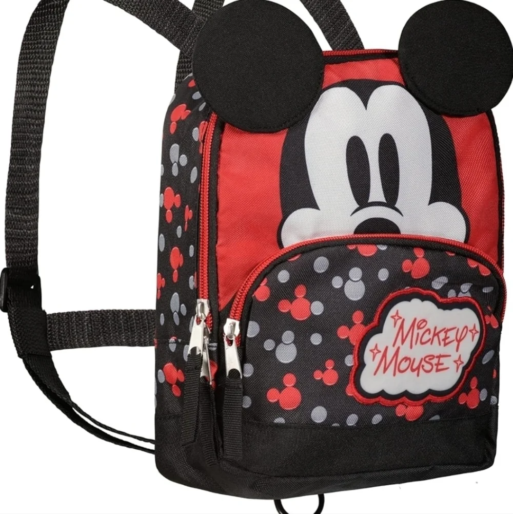 Disney Mickey Mouse Kids Backpack - Red and Black